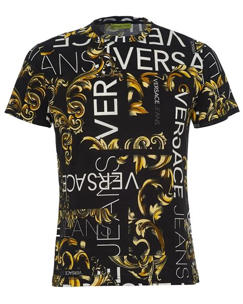 versace all over shirt|Versace t shirts men's.